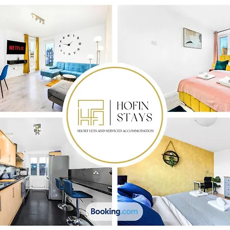 2 Modern Double Bed Apartment For 6 Guests By Hofin Stays Short Lets & Serviced Accommodation